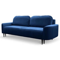 SCHLAFSOFA ANES, Sofa mit Schlaffunktion und Bettkasten, Farbe: Blau, Velourstoff - Blau, Textil (244/92/102cm) - Sepro Meble