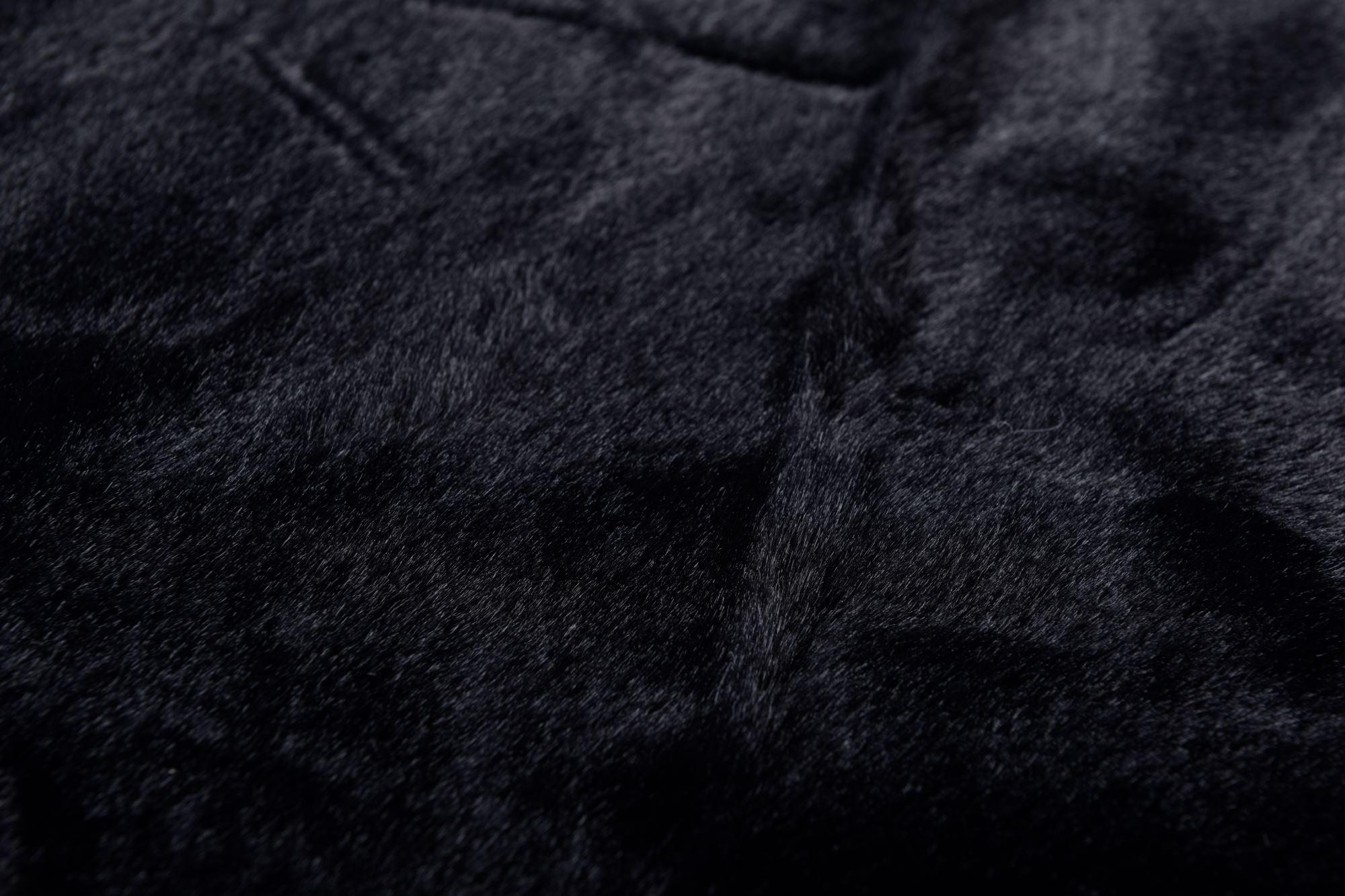KUNSTFELLTEPPICH Giorgia 60x80 cm - Schwarz, Textil (60/80cm) - Gino Falcone