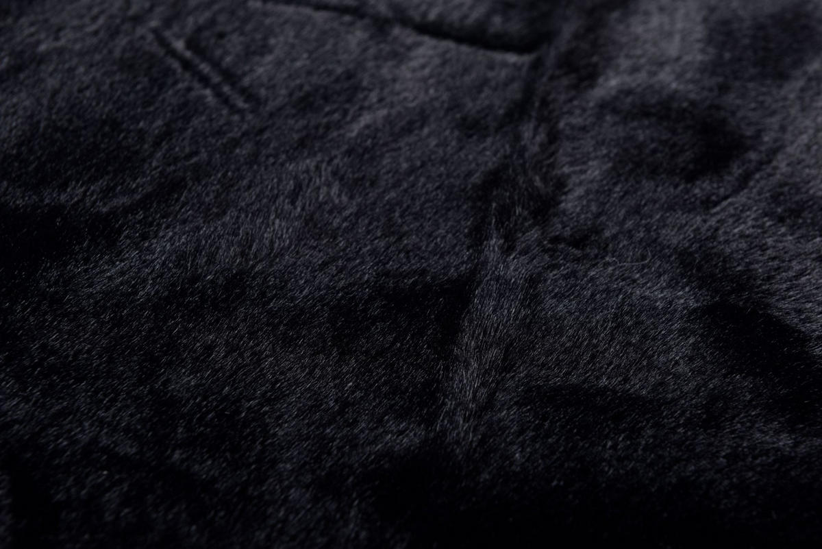 KUNSTFELLTEPPICH Giorgia 60x80 cm - Schwarz, Textil (60/80cm) - Gino Falcone