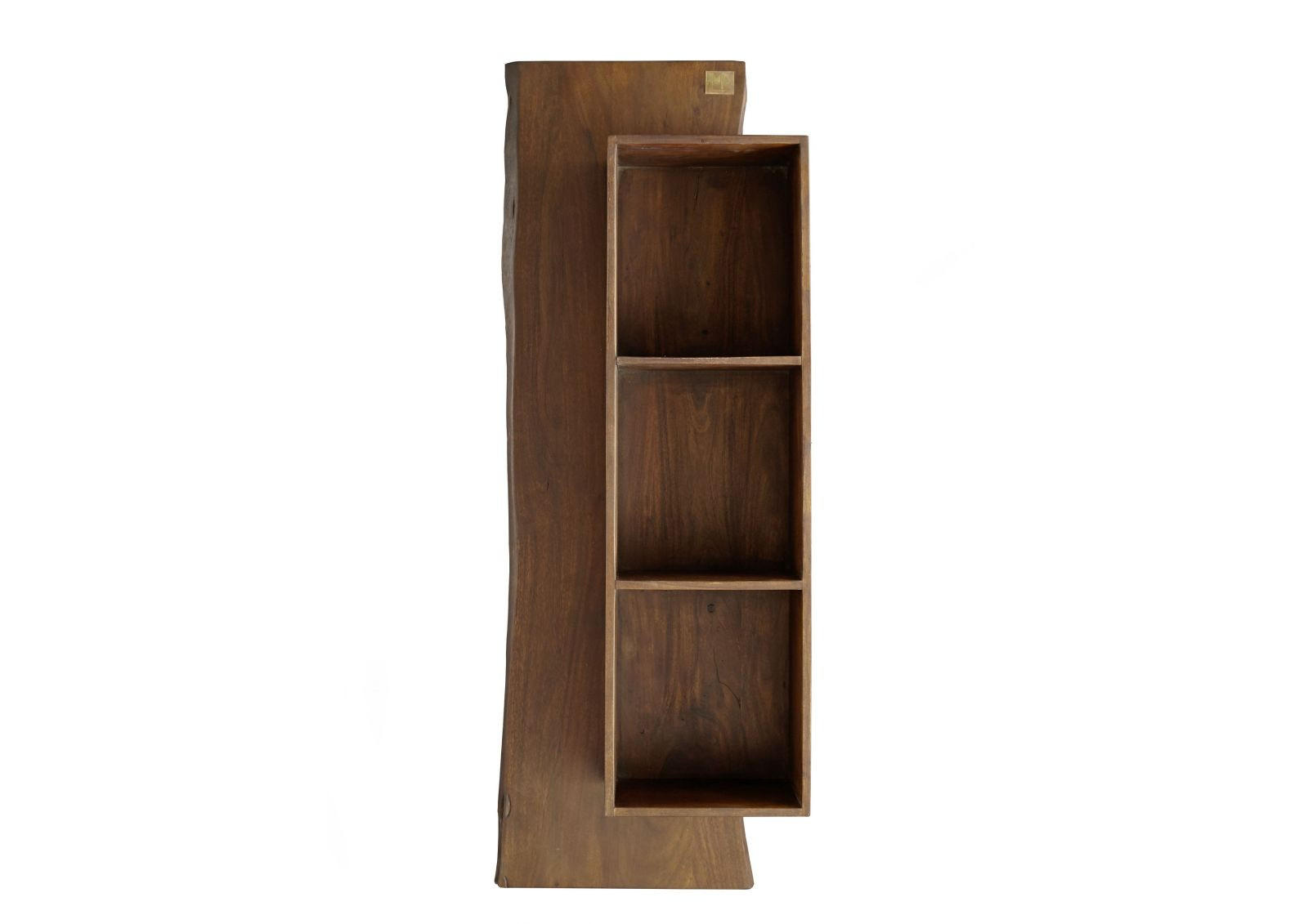 WANDREGAL Akazie 50x22x147 braun lackiert PURE ACACIA #201 - Braun, Holz (55/147/22cm) - Massivmoebel24