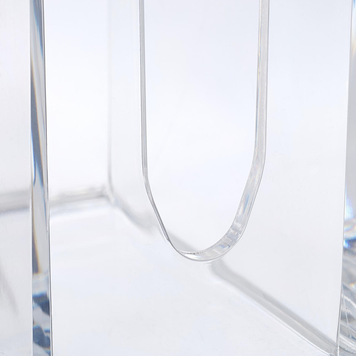 WATTESTÄBCHEN-AUFBEWAHRUNG - Transparent, Holz/Kunststoff (15/10/11cm) - Relaxdays