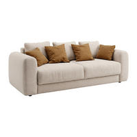 SCHLAFSOFA - 4 Personen - Stoff - Beige - - Beige, Textil (250/90/95cm) - Vente-Unique