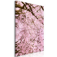 KUNSTDRUCK Rosa 40/60 cm - Pink/Braun, Textil (40/60cm) - KUNSTLOFT