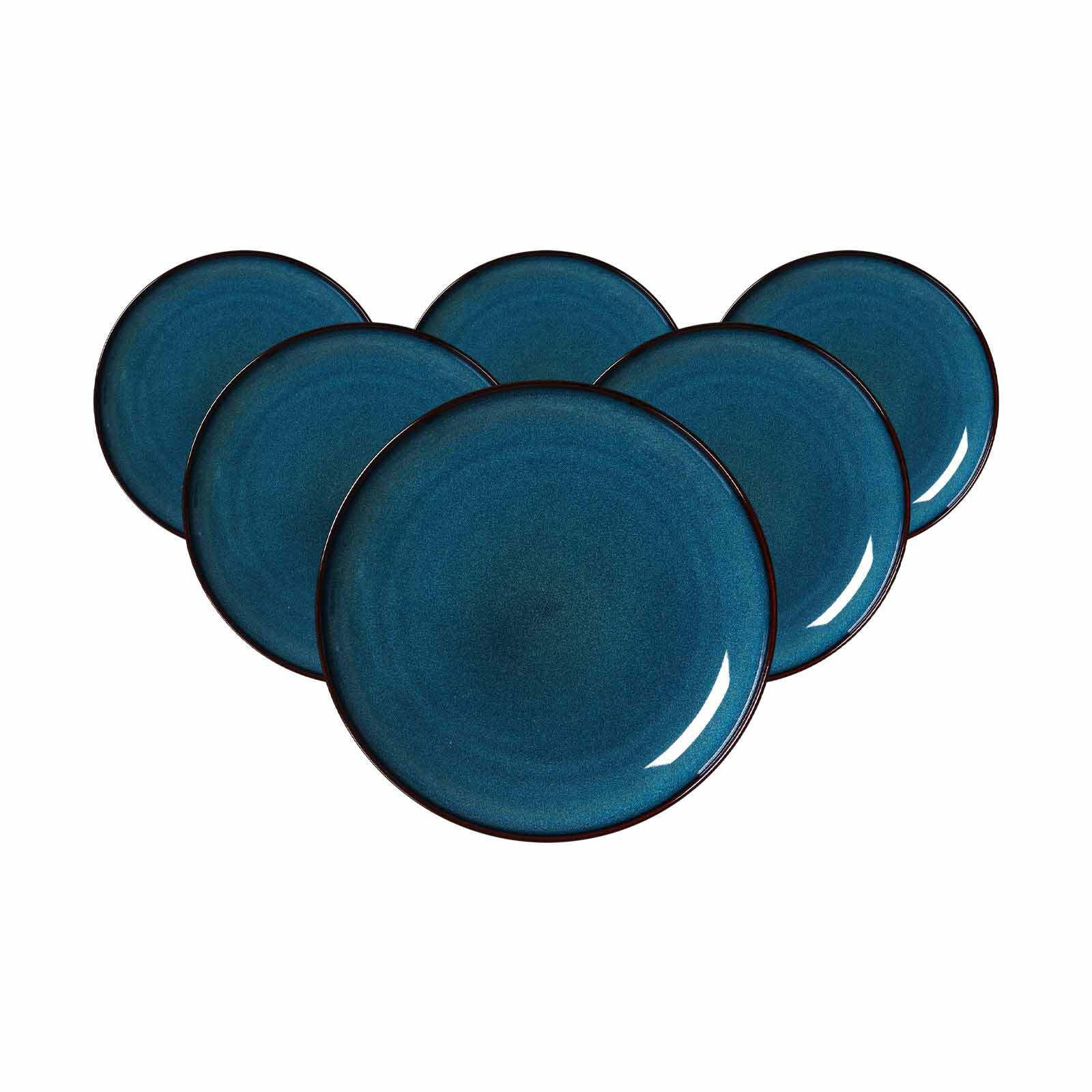 DESSERTTELLER Bali blau ø 20,5 cm 6er Set - Blau, Keramik (20.5cm) - Ritzenhoff Breker