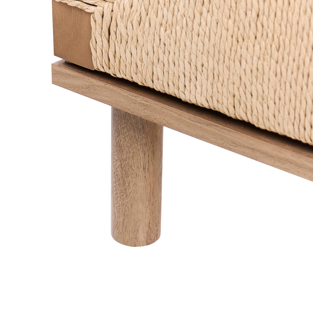 SIDEBOARD mit 2 Türen Hellbraun Bondi - Hellbraun/Braun, Holz/Holzwerkstoff (81/78/40cm) - Beliani