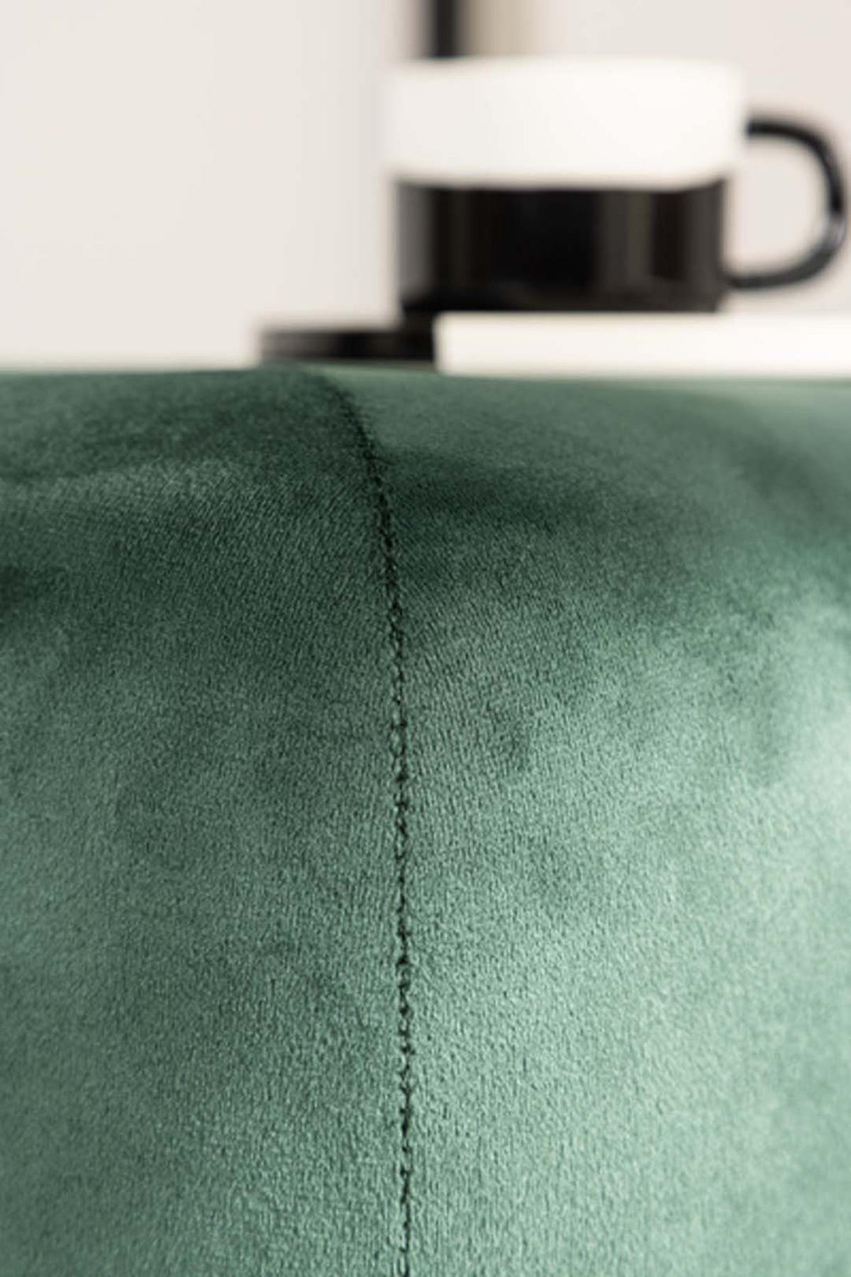 POUF, Peg, Grün, Kunstfell, 46 x 46 x 40 cm - Grün, Textil/Fell (46/40/46cm) - ebuy24