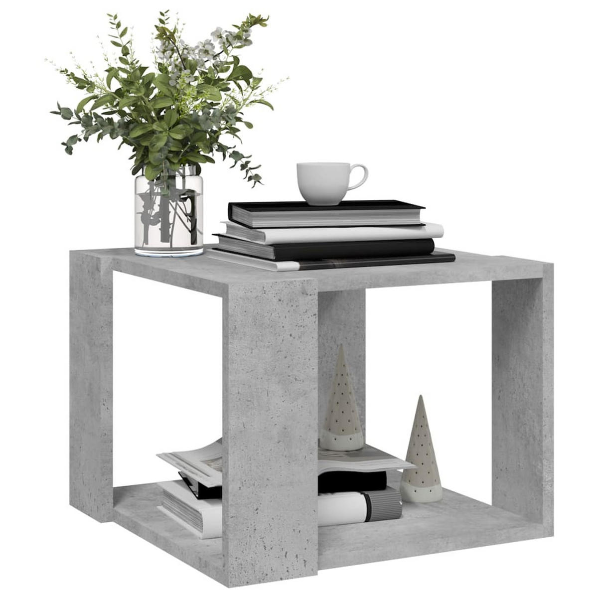 COUCHTISCH Betongrau 40x40x30 cm Holzwerkstoff - Grau, Holzwerkstoff (40/40/30cm) - furnicato