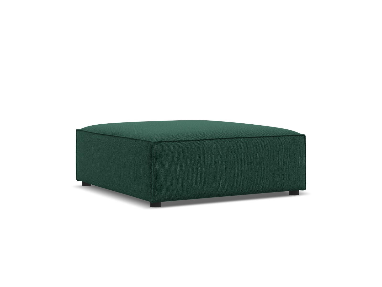 POUF Jodie aus strukturiertem Stoff grün - Grün, Textil (80/40/102cm) - Micadoni