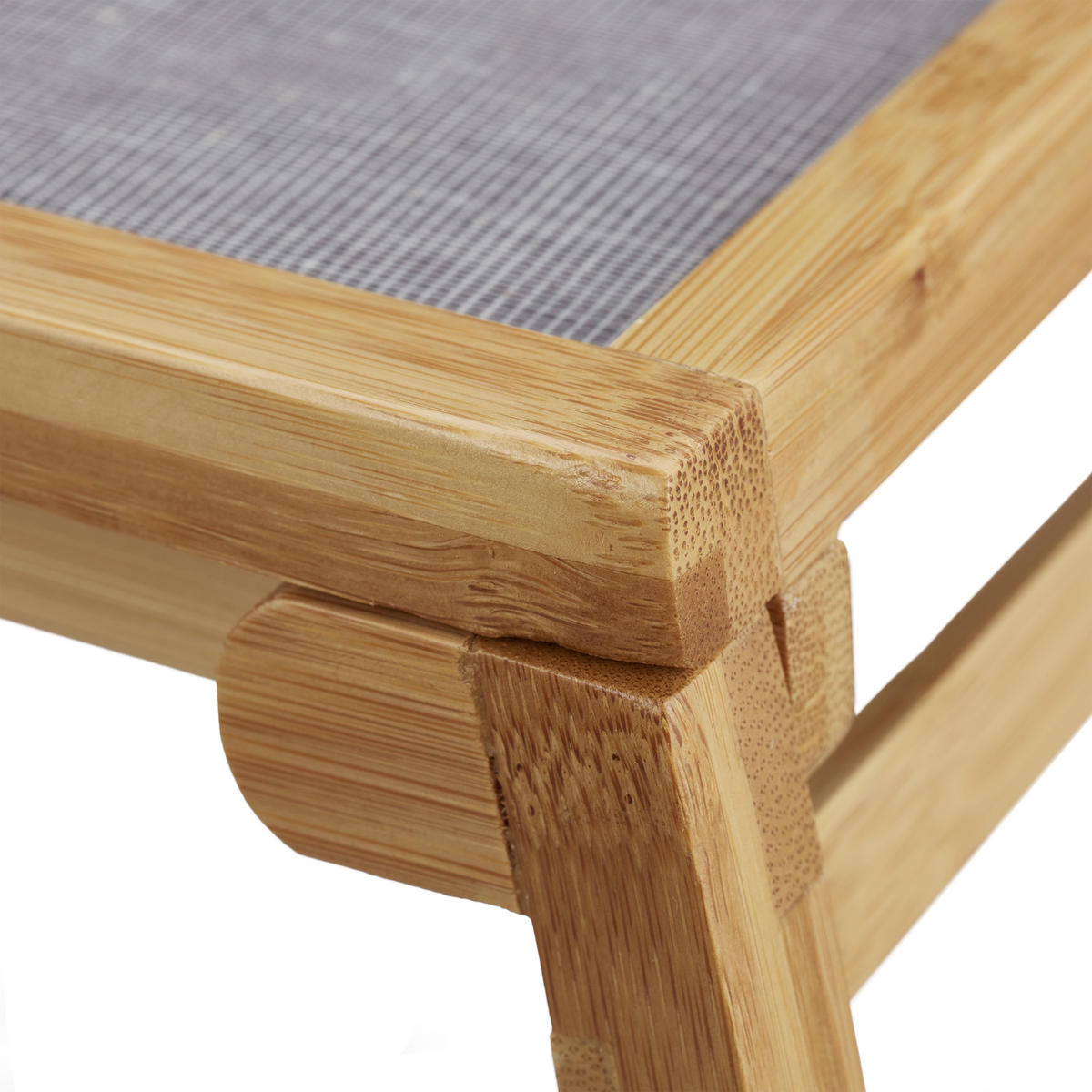 BETTTABLETT - Multicolor, Holz/Textil - Relaxdays