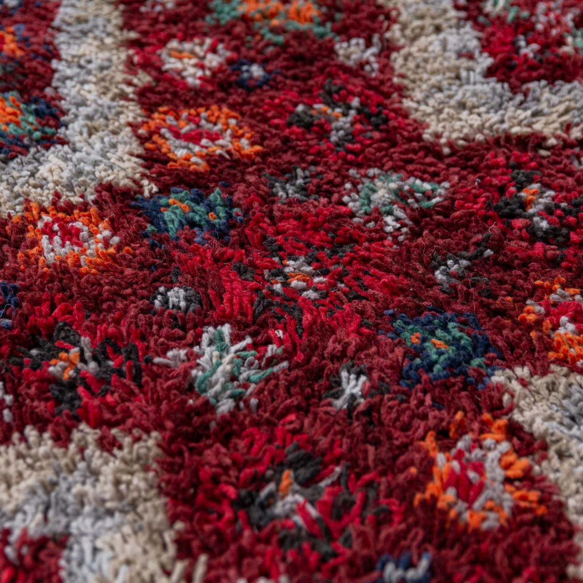 SHAGGY-TEPPICH TAFRAUT, im Berber-Stil, Rot, 200 x 300 cm - Rot, Textil (300/200cm) - KADIMA DESIGN