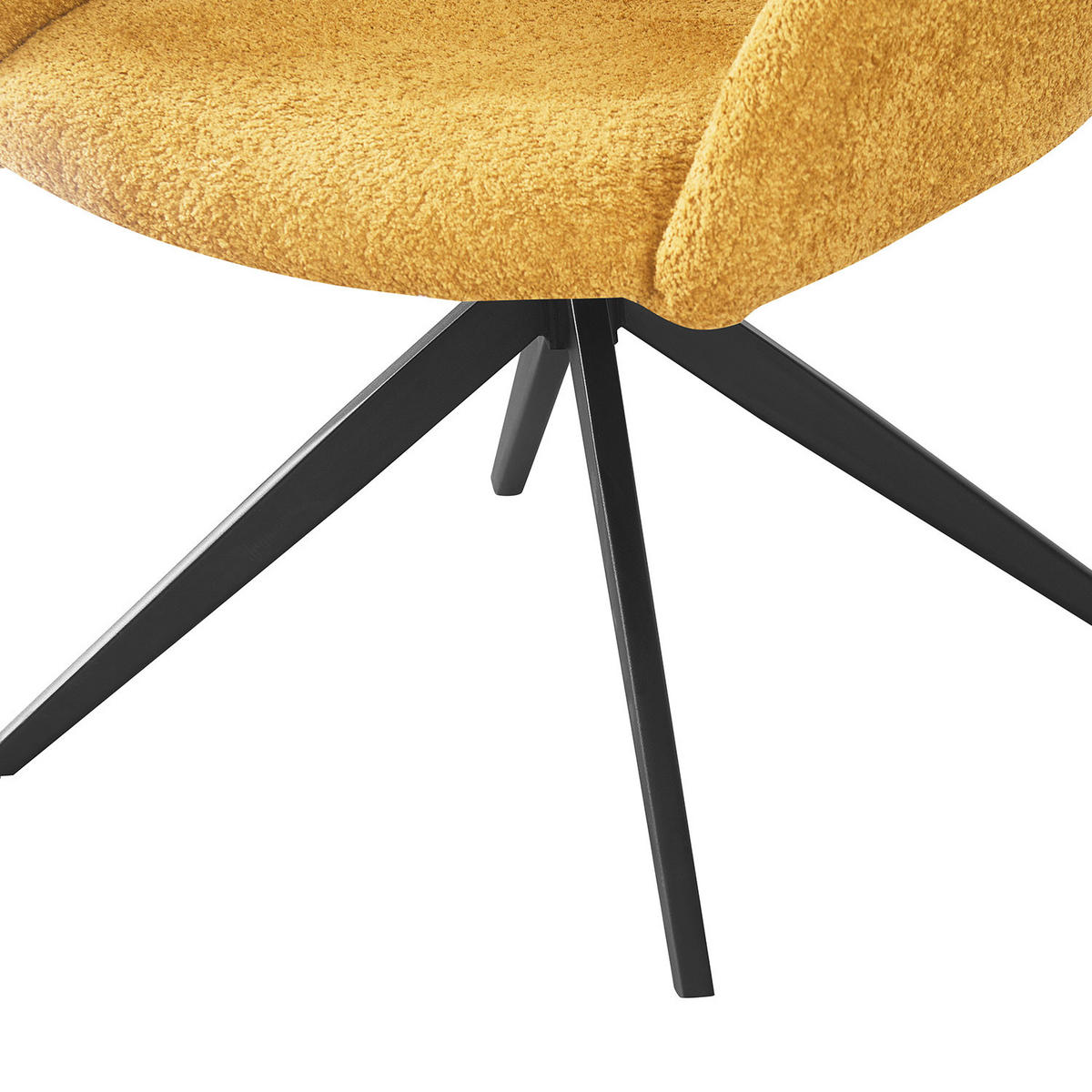 SESSEL LENA Gelb - Gelb, Metall (65/80/64cm) - B&D Home