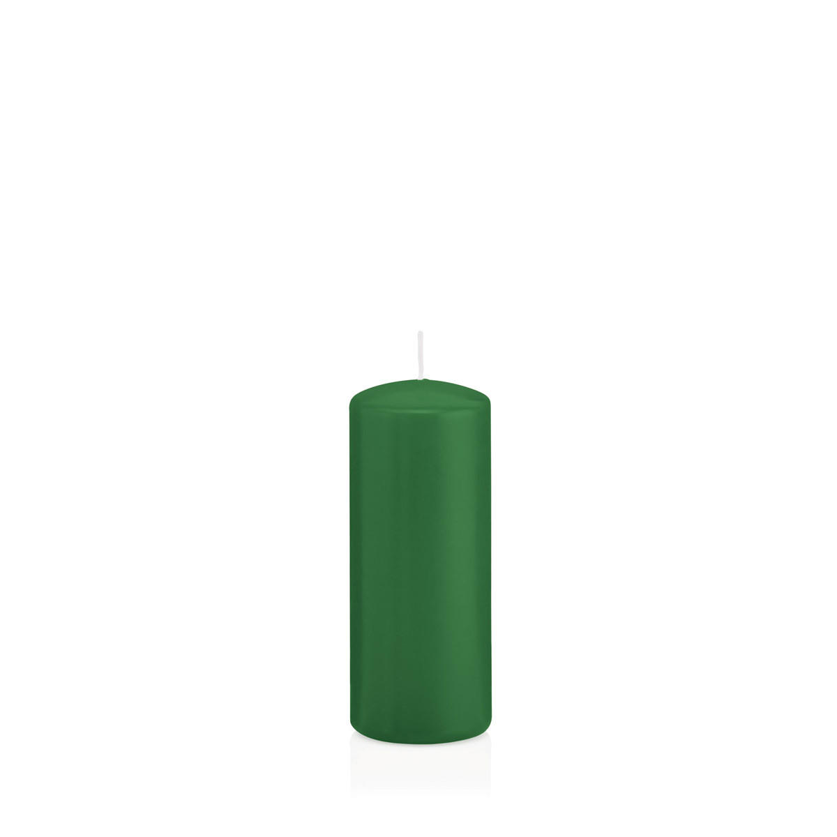 STUMPENKERZEN Dunkelgrün Ø 48 x 120 mm, 24 Stück - Dunkelgrün, Paraffin (5/12cm) - Wiedemann Kerzen