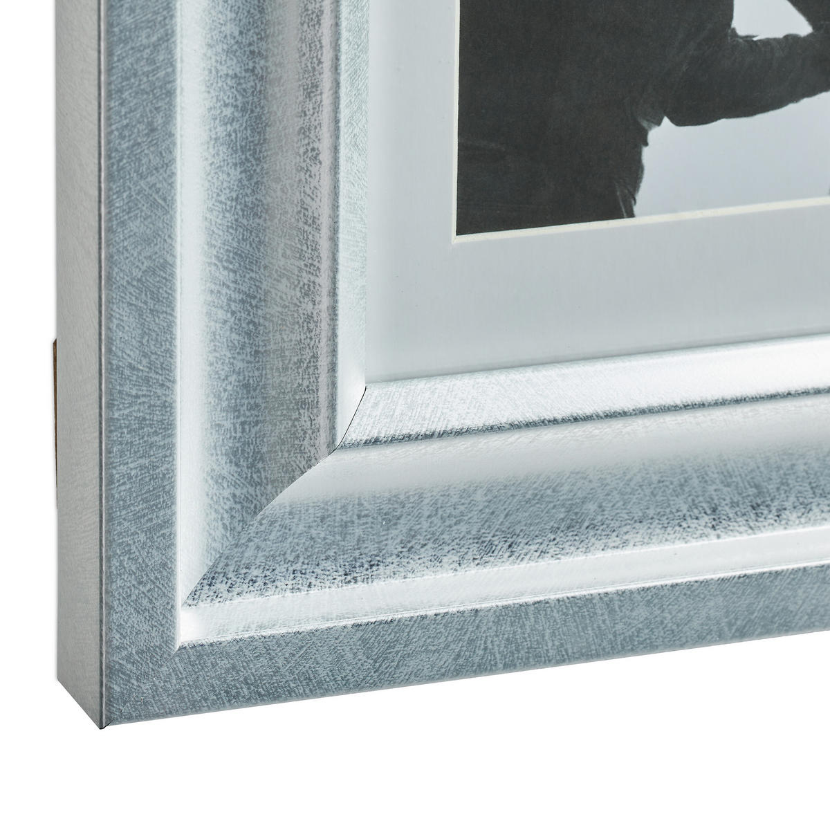 2XBILDERRAHMEN - Silberfarben, Glas/Kunststoff (20/25/2cm) - Relaxdays