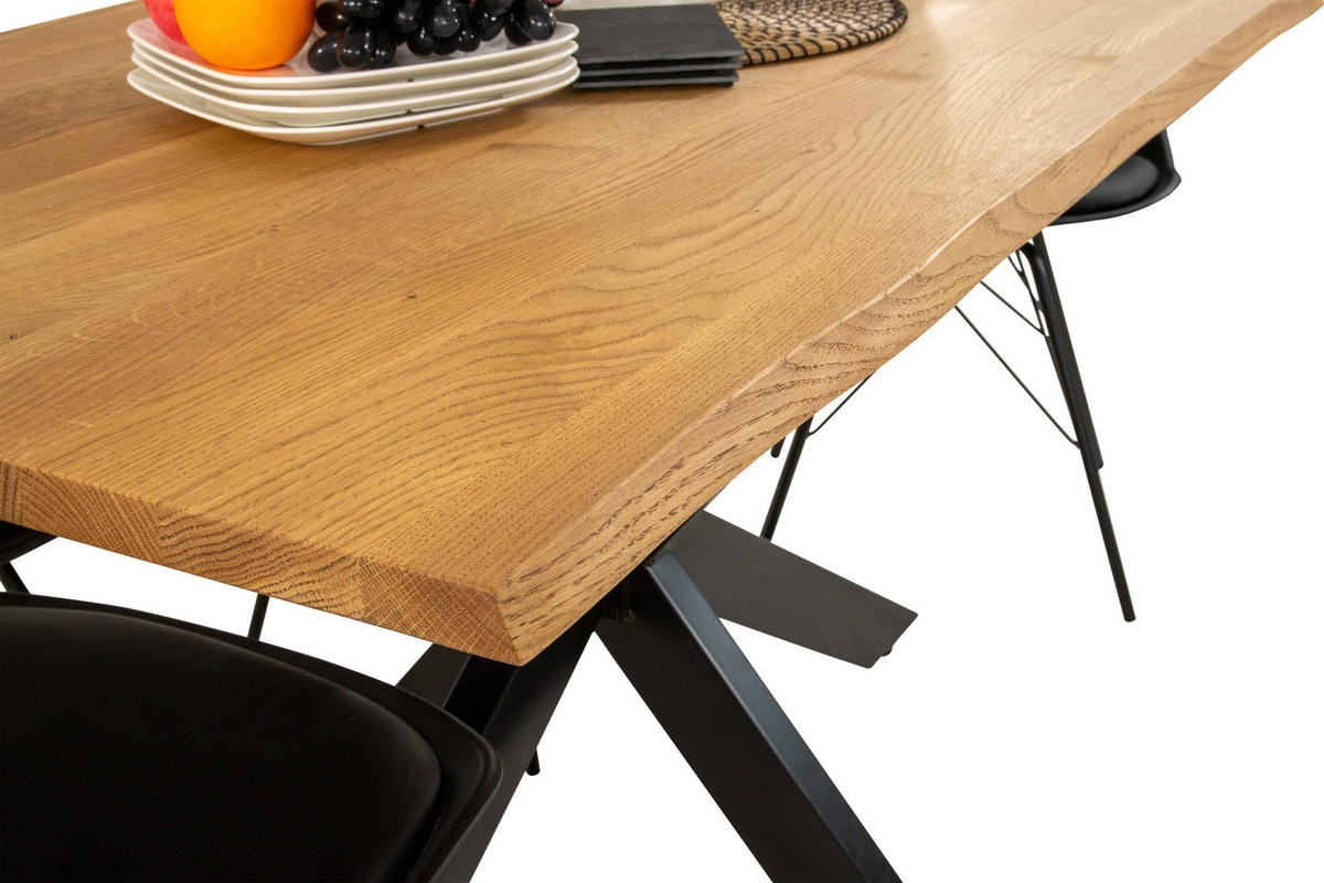 ESSTISCH SALVADOR - Eichefarben/Beige, Holz (90/180/77cm) - SAM