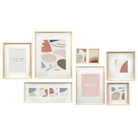 BILDERRAHMEN Mural 8er Set - Beige, Holz (52.5/9.5/42.5cm) - Giftdecor