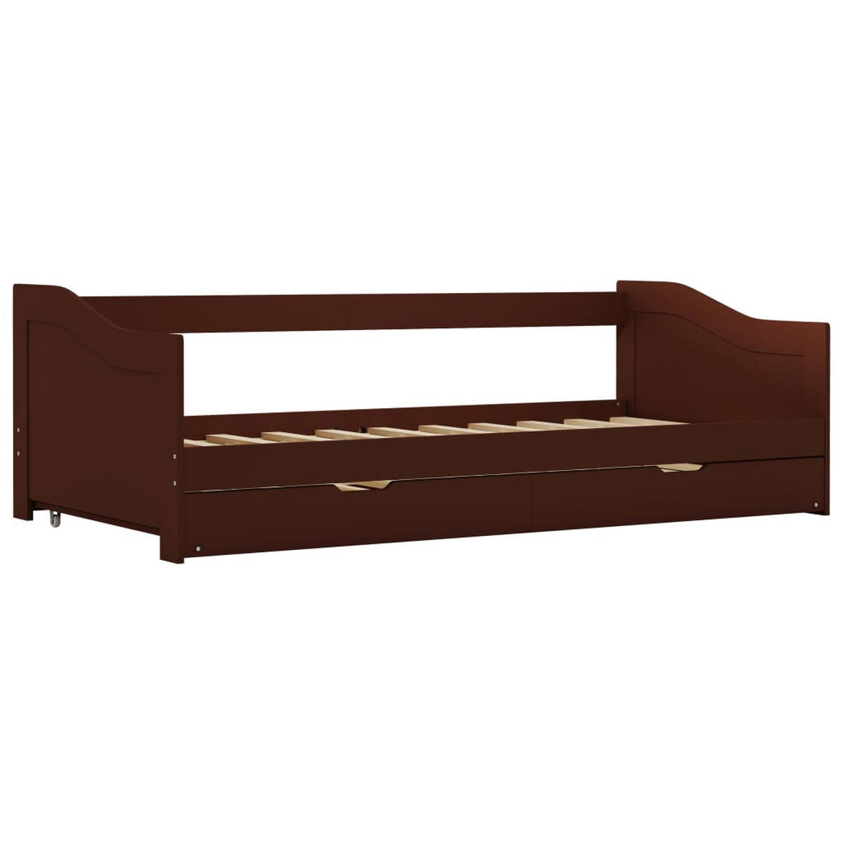 BETT Grove 97.5/205 cm - Braun, Holzwerkstoff (90/200cm) - Nettlife
