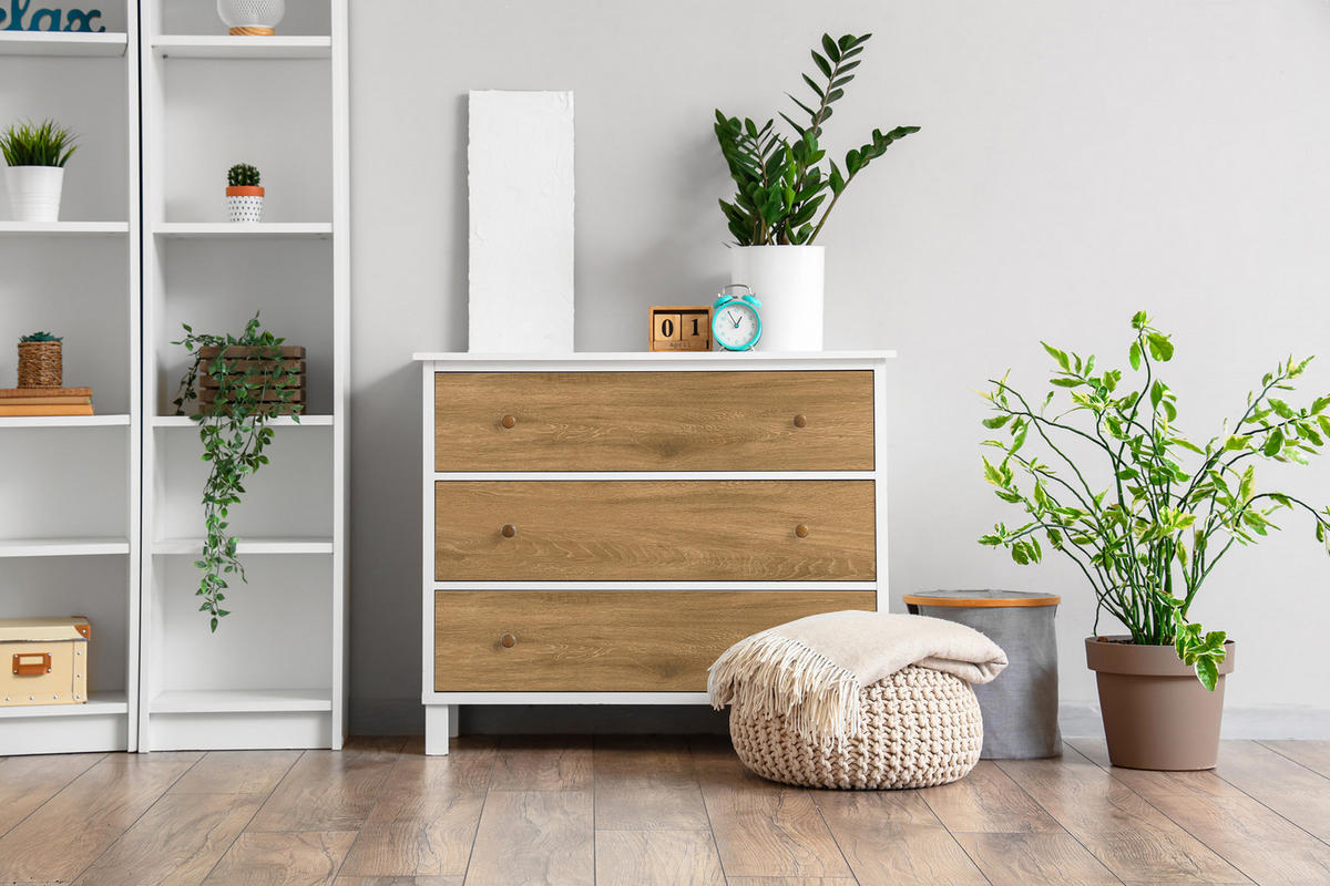 MÖBLAUFKLEBER 100x50 cm braun - Dunkelbraun, Kunststoff (100/50/0.1cm) - Wallfluent