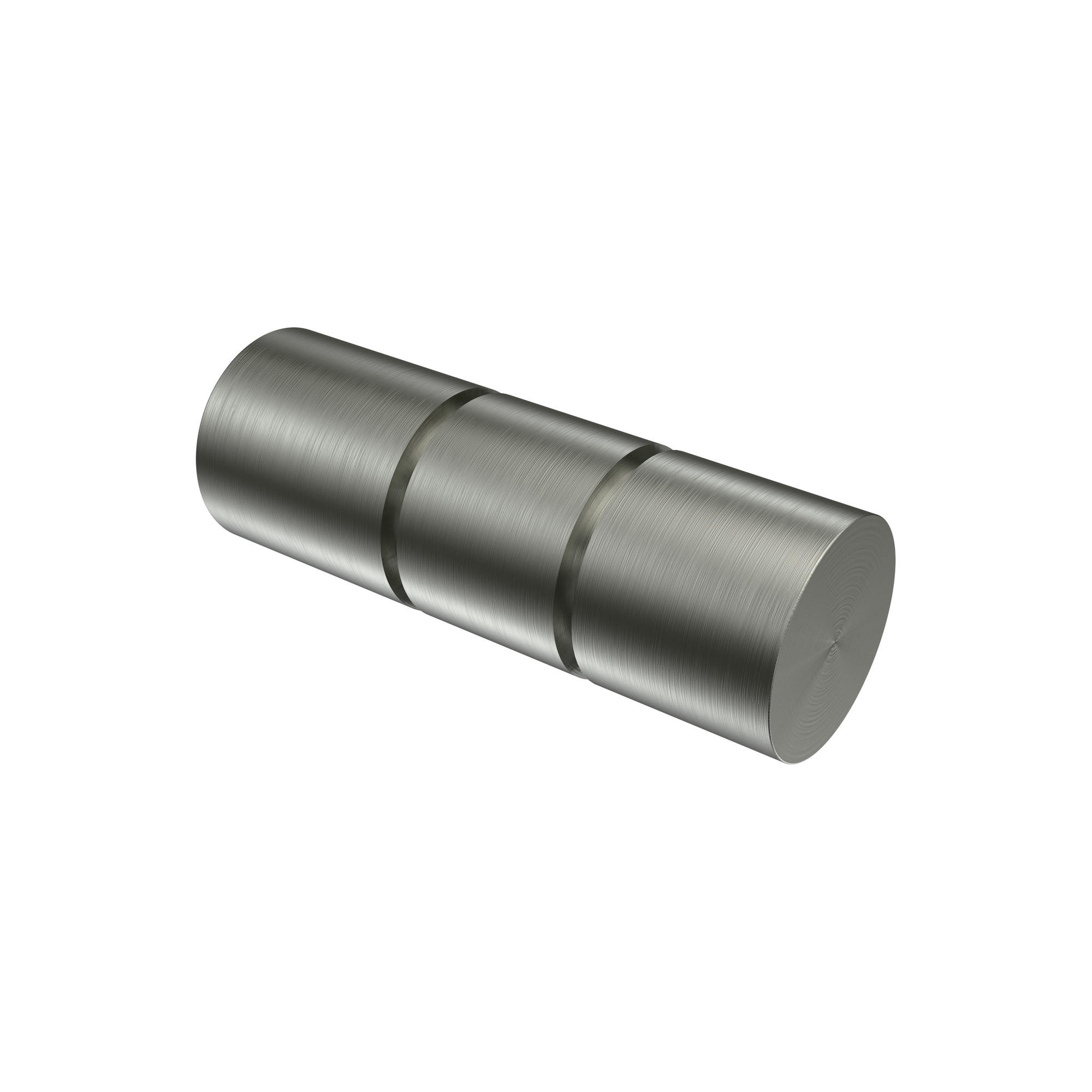 ENDSTÜCKE FÜR GARDINENSTANGEN 20 mm Ø, Elanto Edelstahl-Optik, Packung 2 Stück - Edelstahlfarben, Metall (6.4/2.4/2.4cm) - INTERDECO