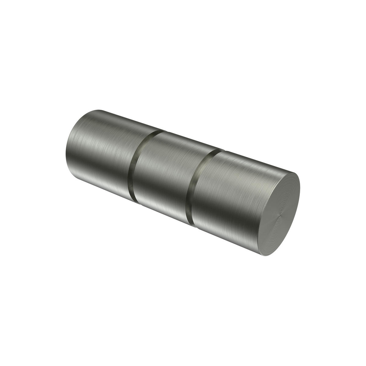 ENDSTÜCKE FÜR GARDINENSTANGEN 20 mm Ø, Elanto Edelstahl-Optik, Packung 2 Stück - Edelstahlfarben, Metall (6.4/2.4/2.4cm) - INTERDECO