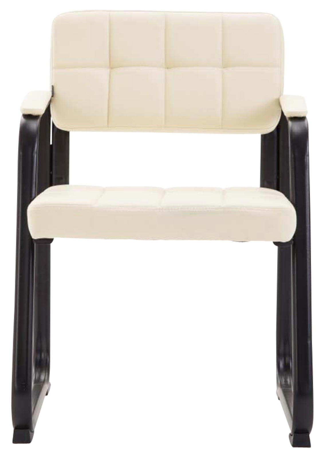 ARMLEHNENSTUHL 2er Set Lederlook Creme - Creme, Textil/Metall (59/84/58cm) - CLP