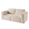 2-SITZER SOFA - Creme/Schwarz, Textil (190/75/96cm) - home24