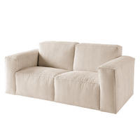 2-SITZER SOFA - Creme/Schwarz, Textil (190/75/96cm) - home24