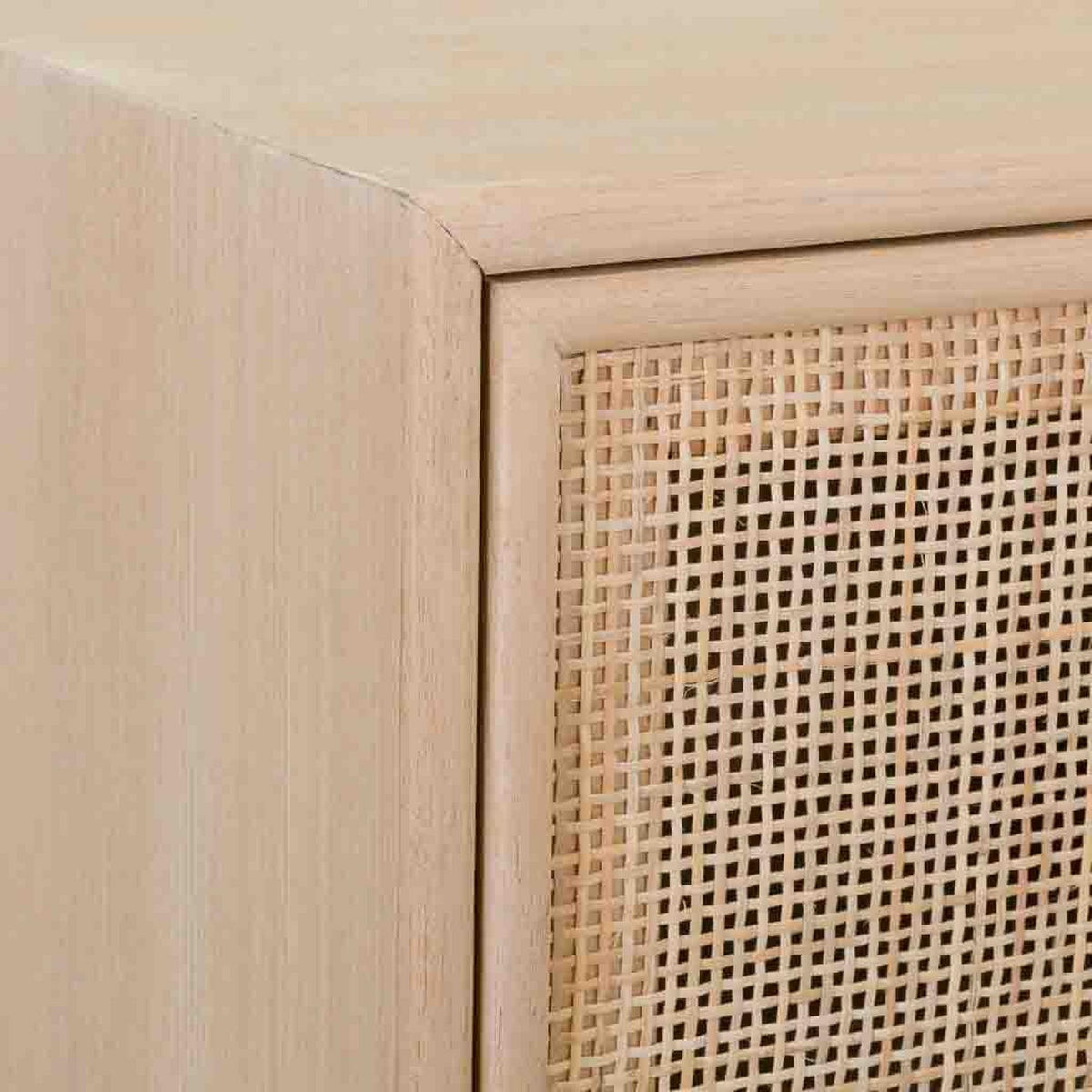 ANRICHTE aus MDF und Netz, Braun, 80x37x101 cm - Braun, Holz (80/37/101cm) - Wanderlust