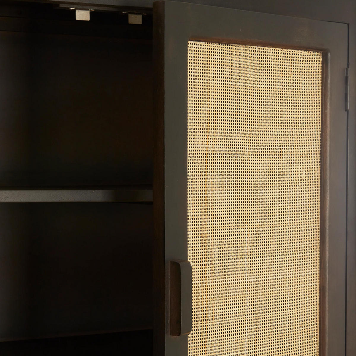 HIGHBOARD NIPOS 90x45x160 cm, Mangoholz, Braun - Braun, Holz (90/160/45cm) - Light & Living