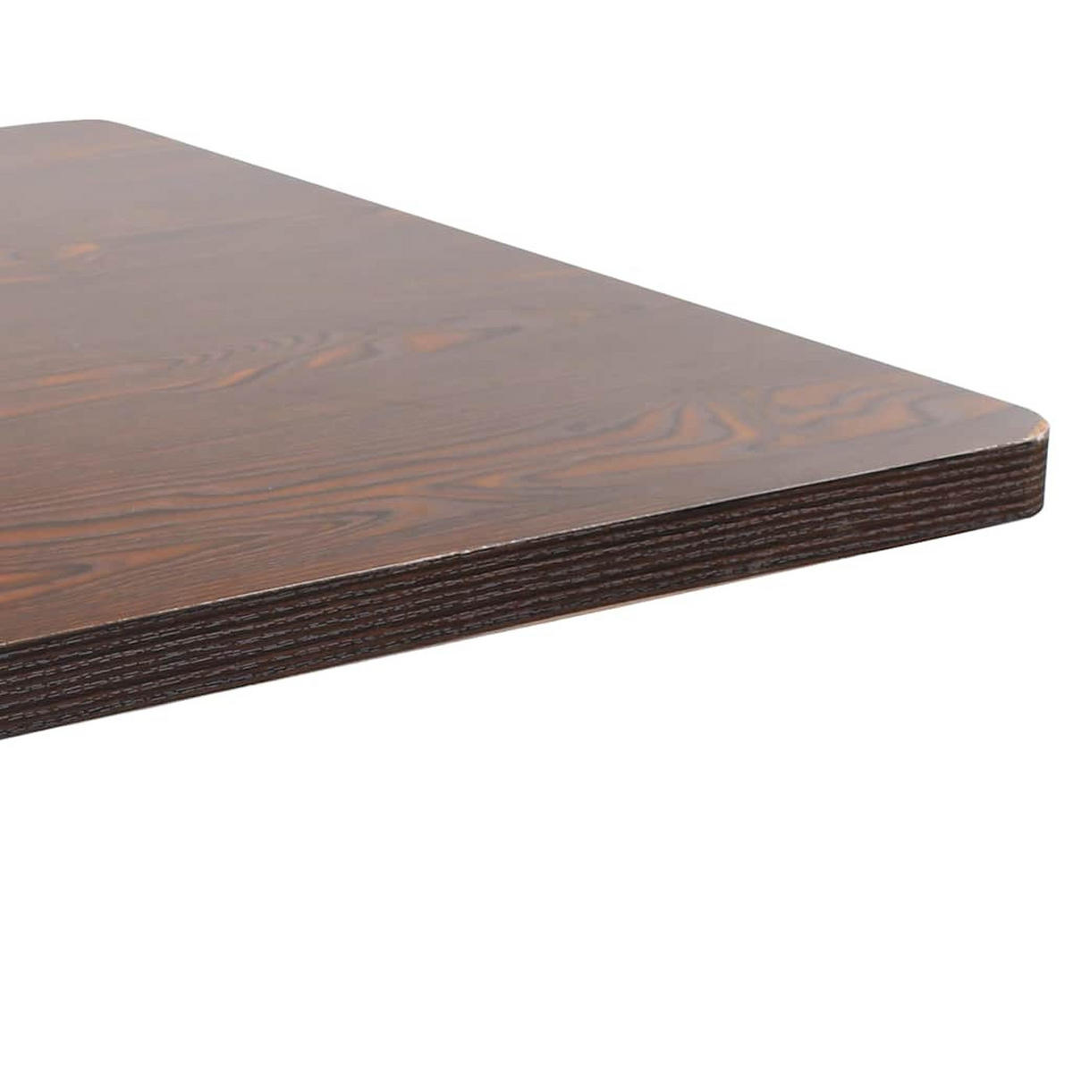 BISTROTISCH Dunkelbraun 80/80 Cm Mdf - Dunkelbraun, Holzwerkstoff (80/80/75cm) - vidaXL