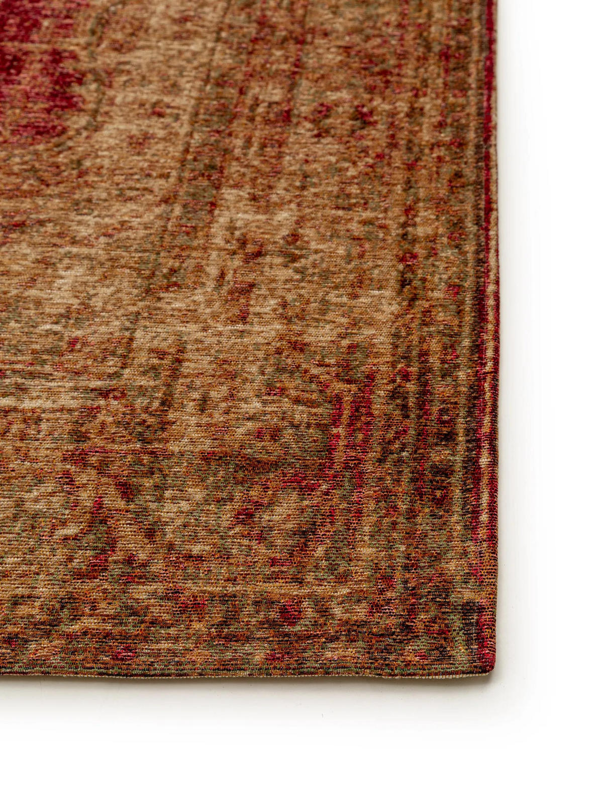 FLACHGEWEBETEPPICH Stay Beige/Rot 155x235 cm - Beige, Textil (155/235cm) - benuta Pop