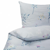 BETTWÄSCHE SET Evergreen 240x220 cm - Blau, Textil (240/200cm) - Beliani