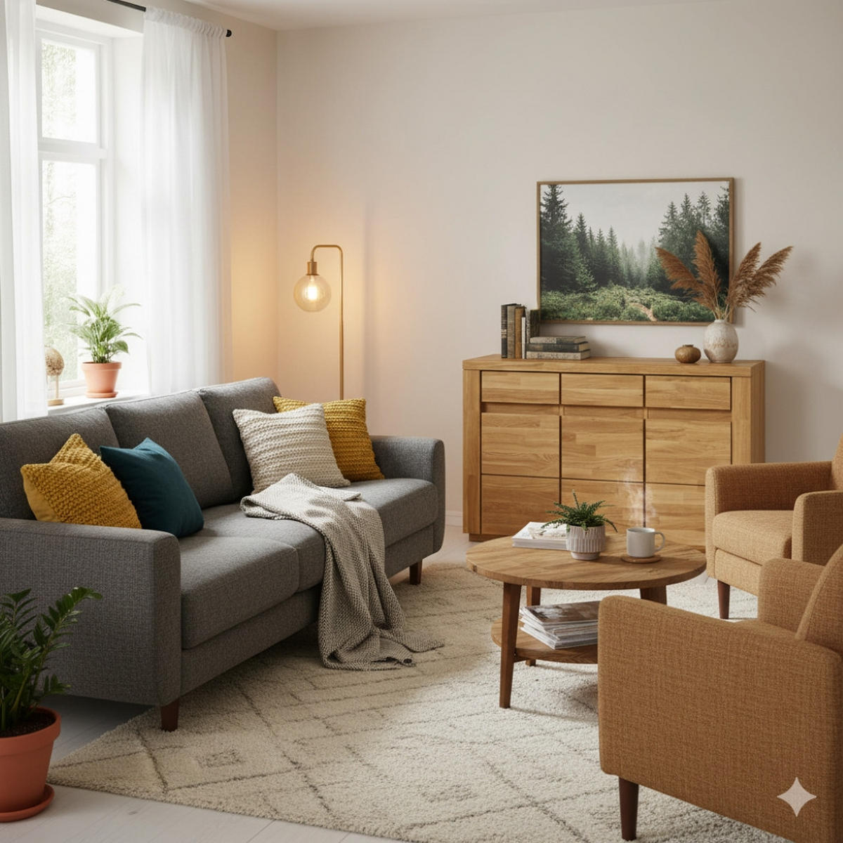 KOMMODE Skagen - Eichefarben, Holz (35/80/127cm) - kiki design