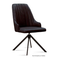 ESSZIMMERSTUHL drehbar (6er-Set) Denise 52x91x60 Schwarz/Espresso - Dunkelbraun/Schwarz, Kunststoff (60/91/52cm) - 58aufmkessel