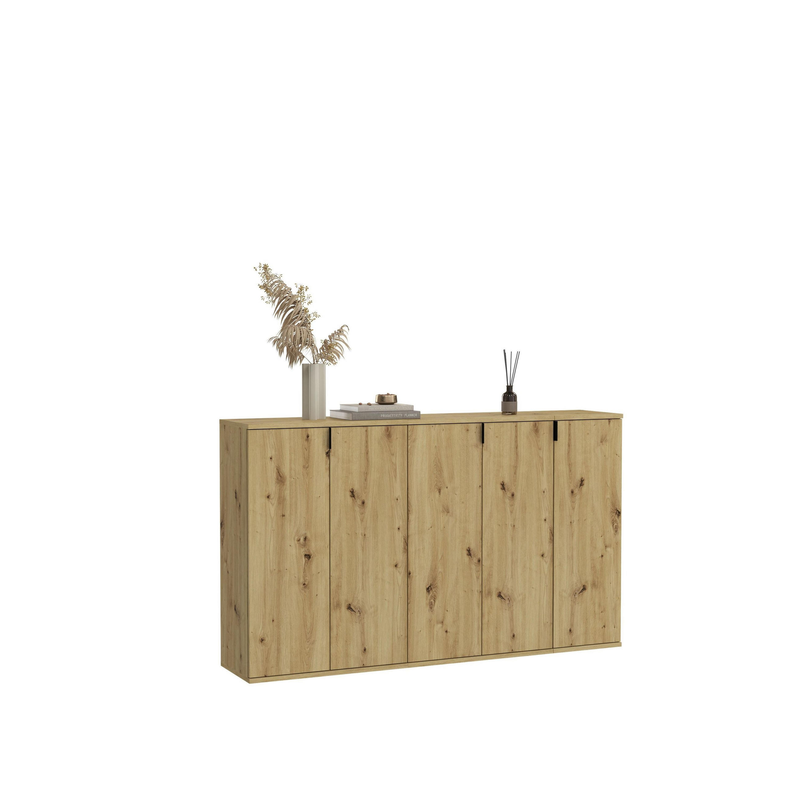 GARDEROBENKOMBINATION 3tlg. Projekt X Garderobe in Artisan Eiche Nachbildung B/H/T: 152x99x34 cm - Eiche Artisan, Holzwerkstoff (152/99/34cm)