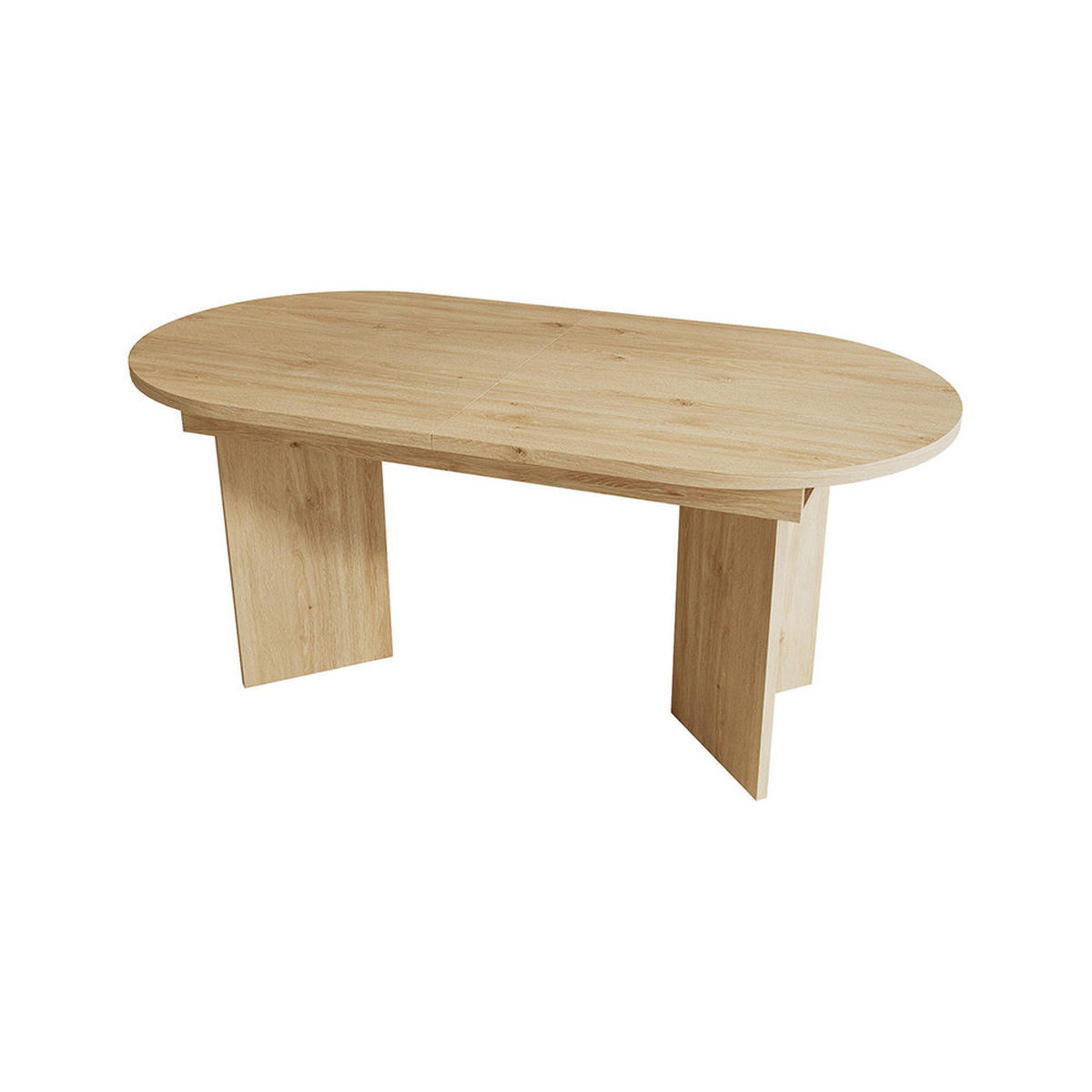 ESSTISCH 140/180 * 90 cm in Eichenfarbe- Ausziehbar - Alteiche, Holz (180/90/75cm) - KOMHTOM