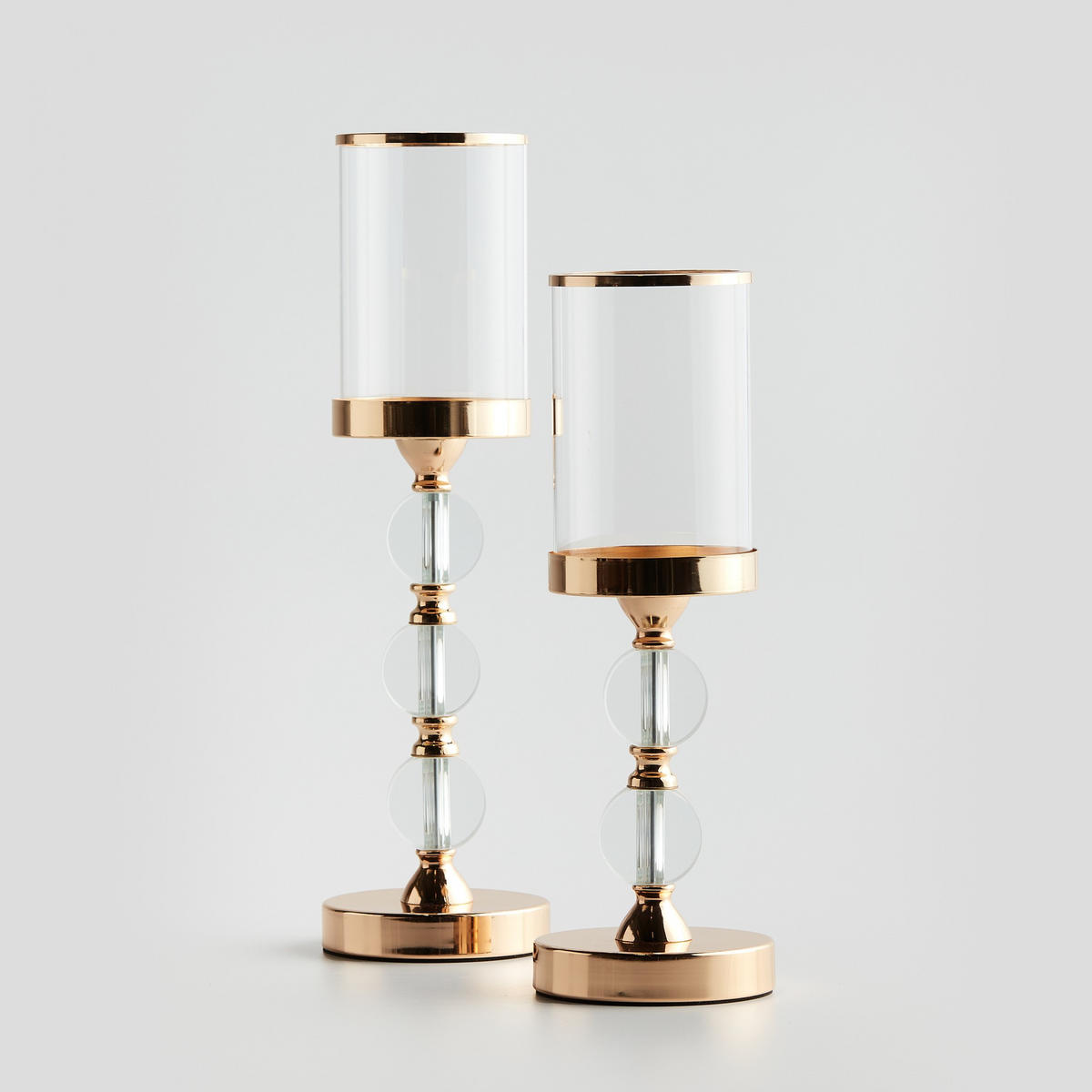 KERZENSTÄNDER Circello2 - Goldfarben, Metall (12/42.5/12cm) - home&you
