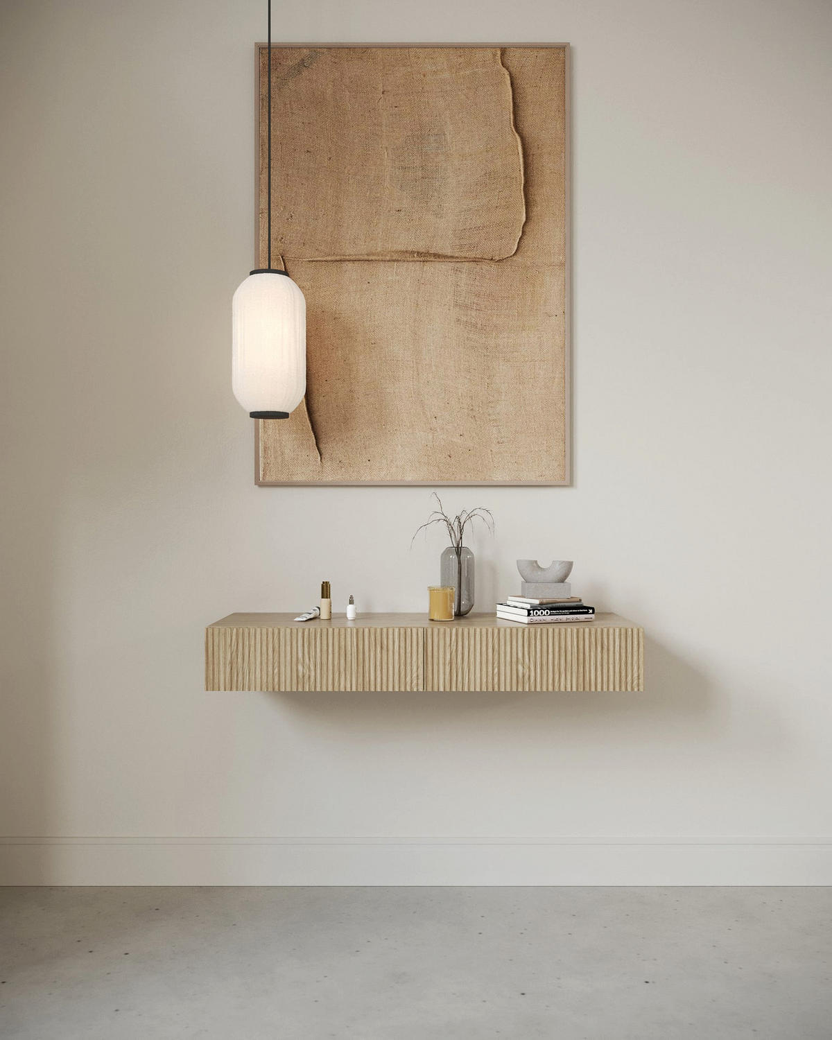 WANDKONSOLE Nolie Eichenholzoptik 110 cm - Eichefarben, Holzwerkstoff (110/17/40cm) - Selsey