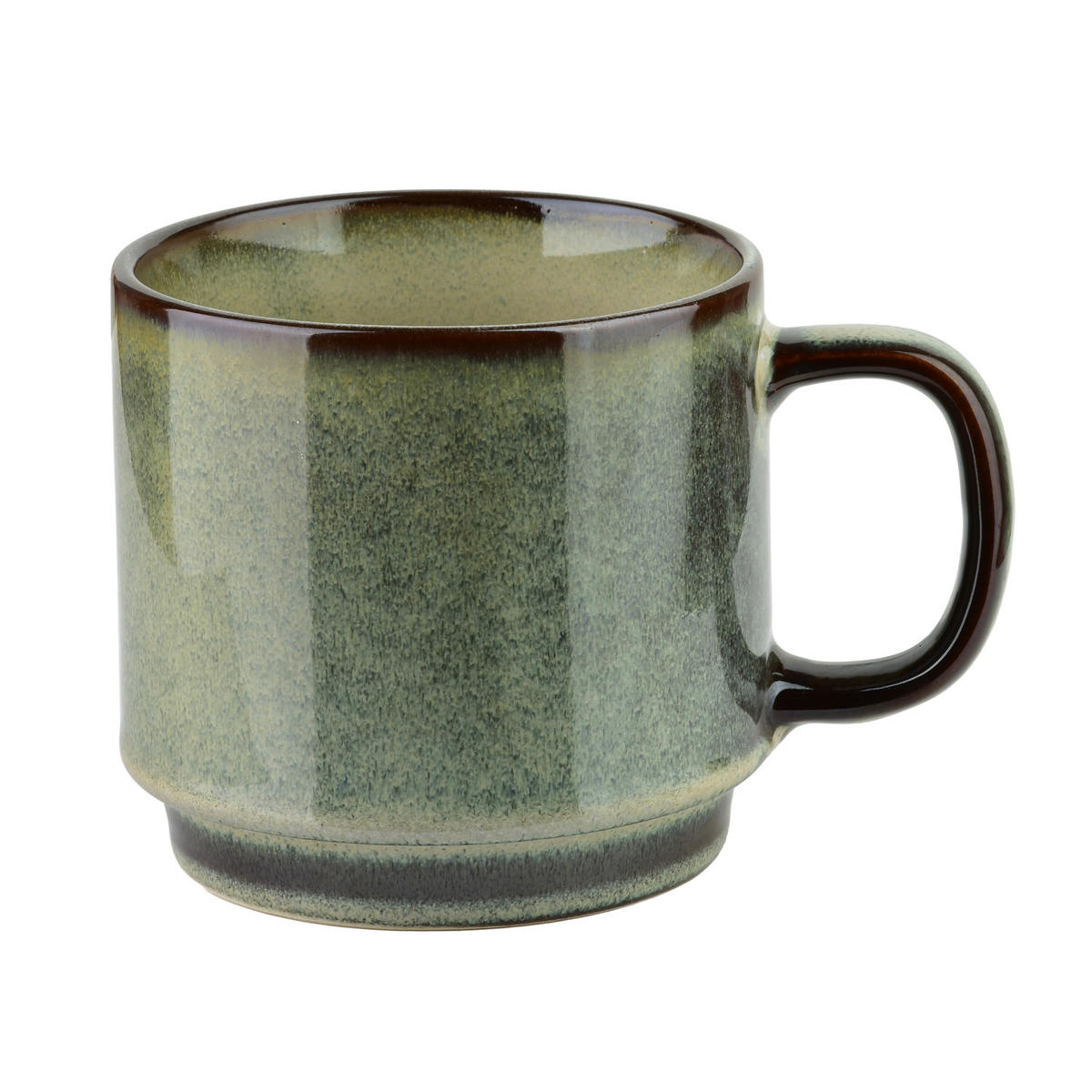 BECHER Evie 4er Set Hellgrün 15/15/36 cm Porzellan - Hellgrün, Keramik (15/36/15cm) - Mondex