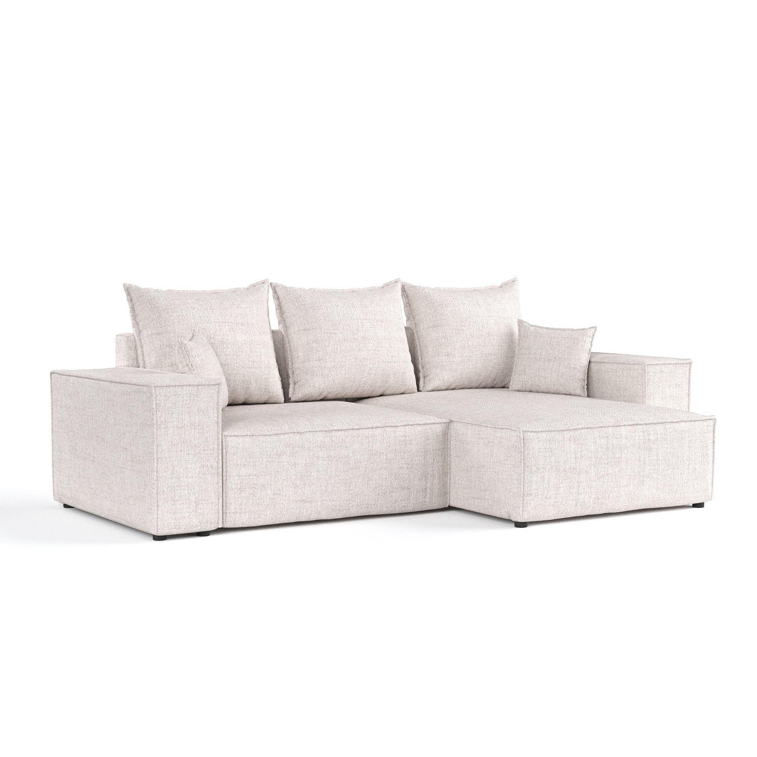 AltaBeds ROHOVÁ SEDAČKA SENSO, textil, Světle béžová
