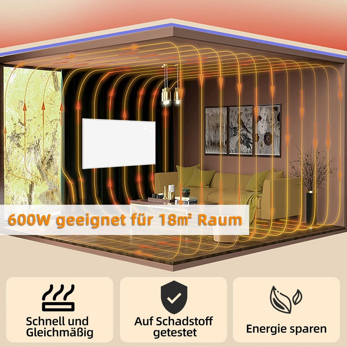 HEIZKÖRPER Warmeschiff - Weiß, Metall (60/1/100cm) - Nettlife