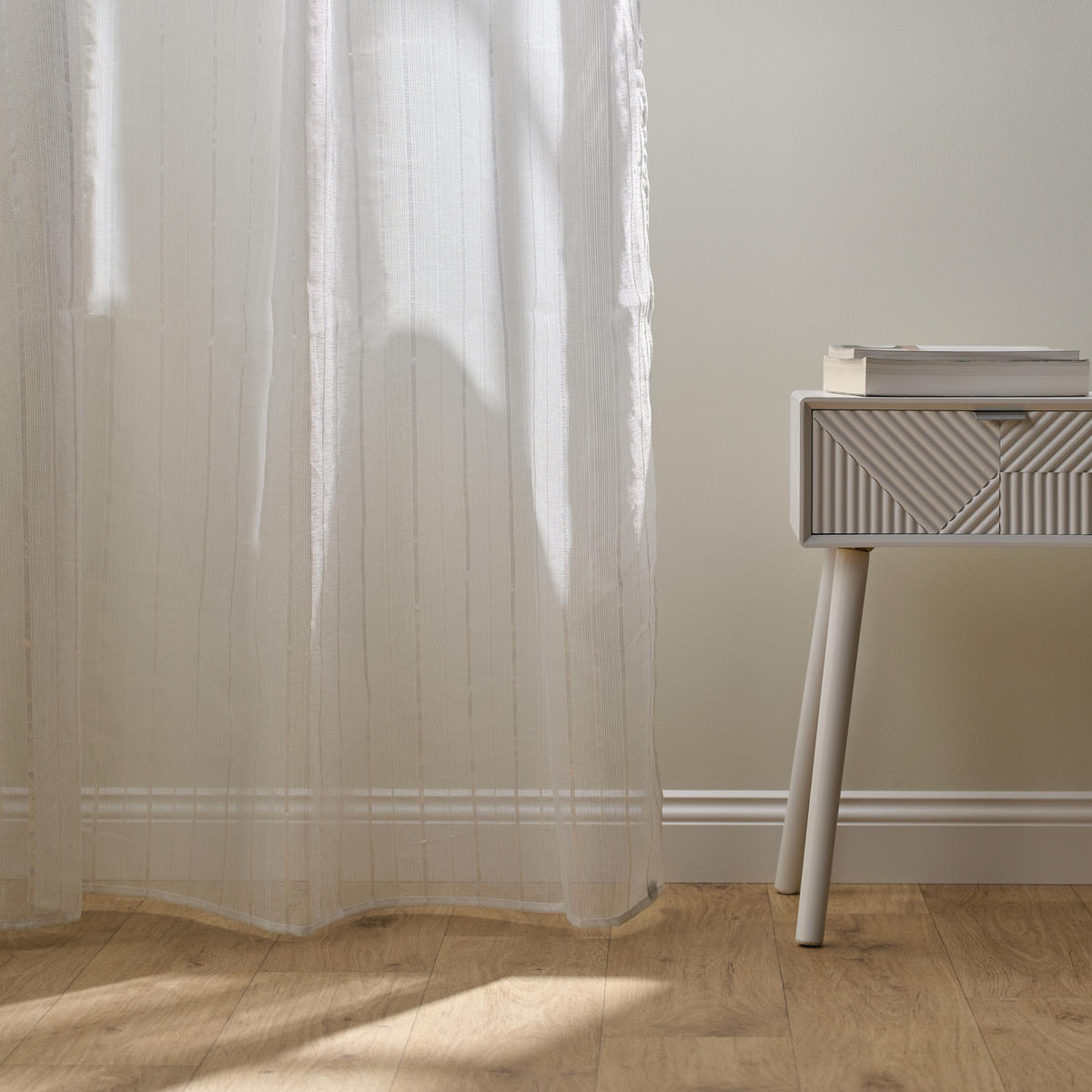 VORHANG Madmo - Weiß, Textil (140/1/250cm) - home&you