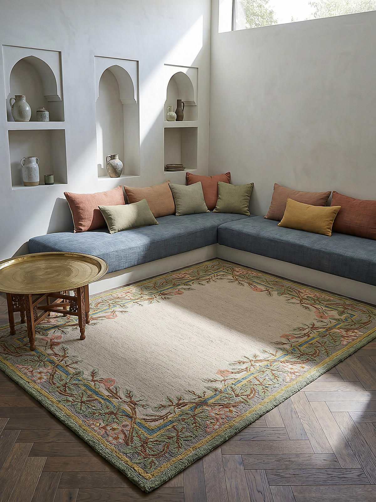 WOLLTEPPICH SOAR, floral, aus Wolle, Bunt, 160 x 230 cm - Multicolor, Textil (230/160cm) - KADIMA DESIGN
