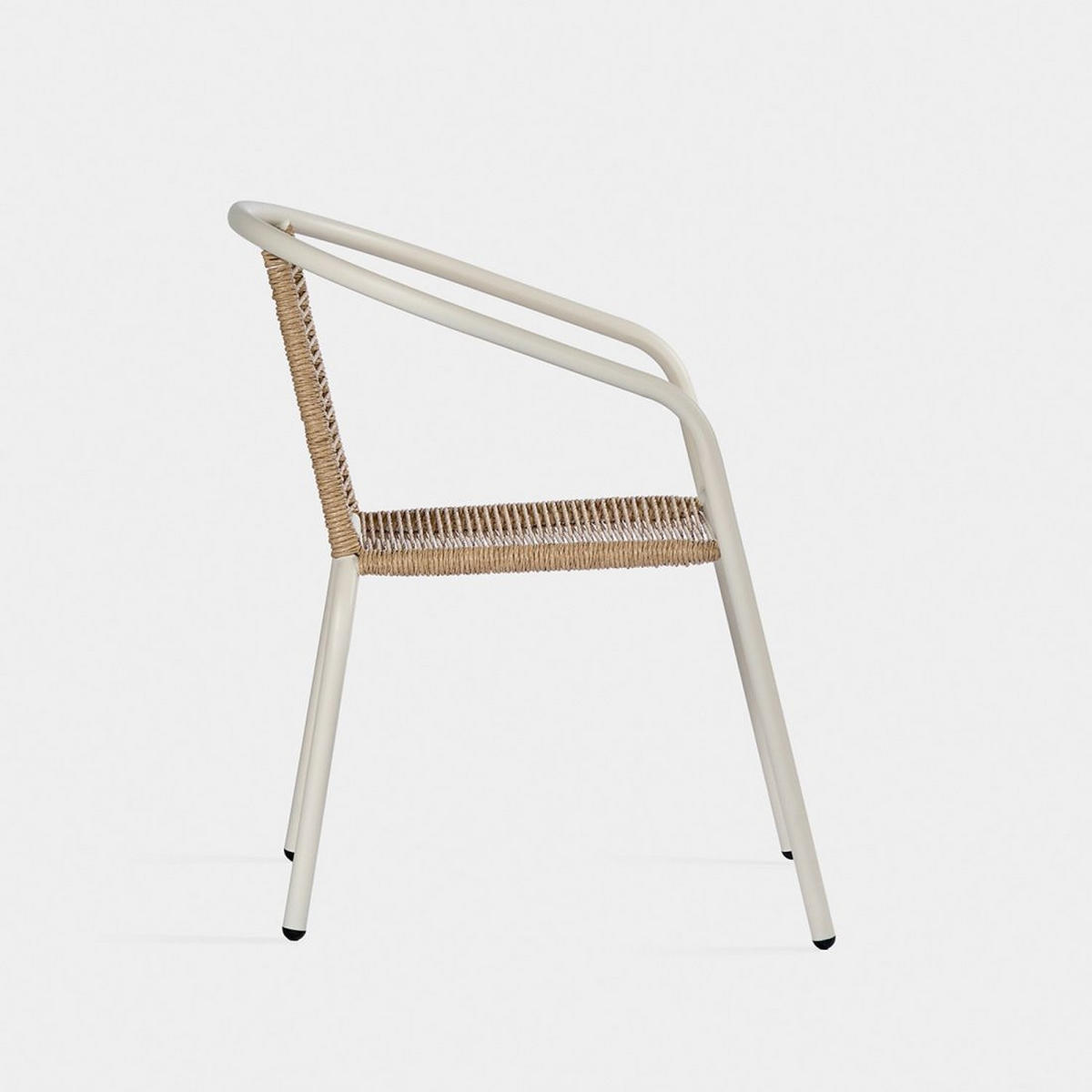 GARTENSTUHL Sakda Beige 52 cm x 74 cm 4er-Set - Beige, Metall (52/74/66cm) - Klast Home