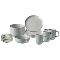 FRÜHSTÜCKSSET Jasper Mint 16er Set - Mintgrün, Keramik (1/1/1cm) - Ritzenhoff Breker