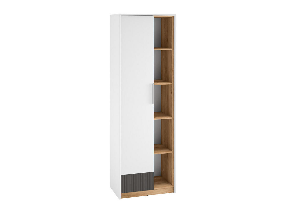 KLEIDERSCHRANK TORINO Weiß 64x40x196 cm - Weiß, Holzwerkstoff (64/196/40cm) - FURNLUX