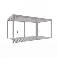 PERGOLA Classic Pavillon Terrassenüberdachung Aluminium 3 x 5,3 m Ivory Sand - Beige, Metall (300/255/530cm) - WEIDE