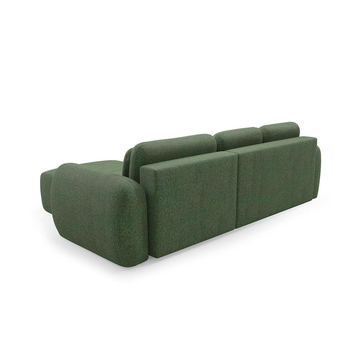 ECKSOFA Carmela 3 Sitzplätze Grün - Grün, Holz (304/190cm) - Petits-meubles