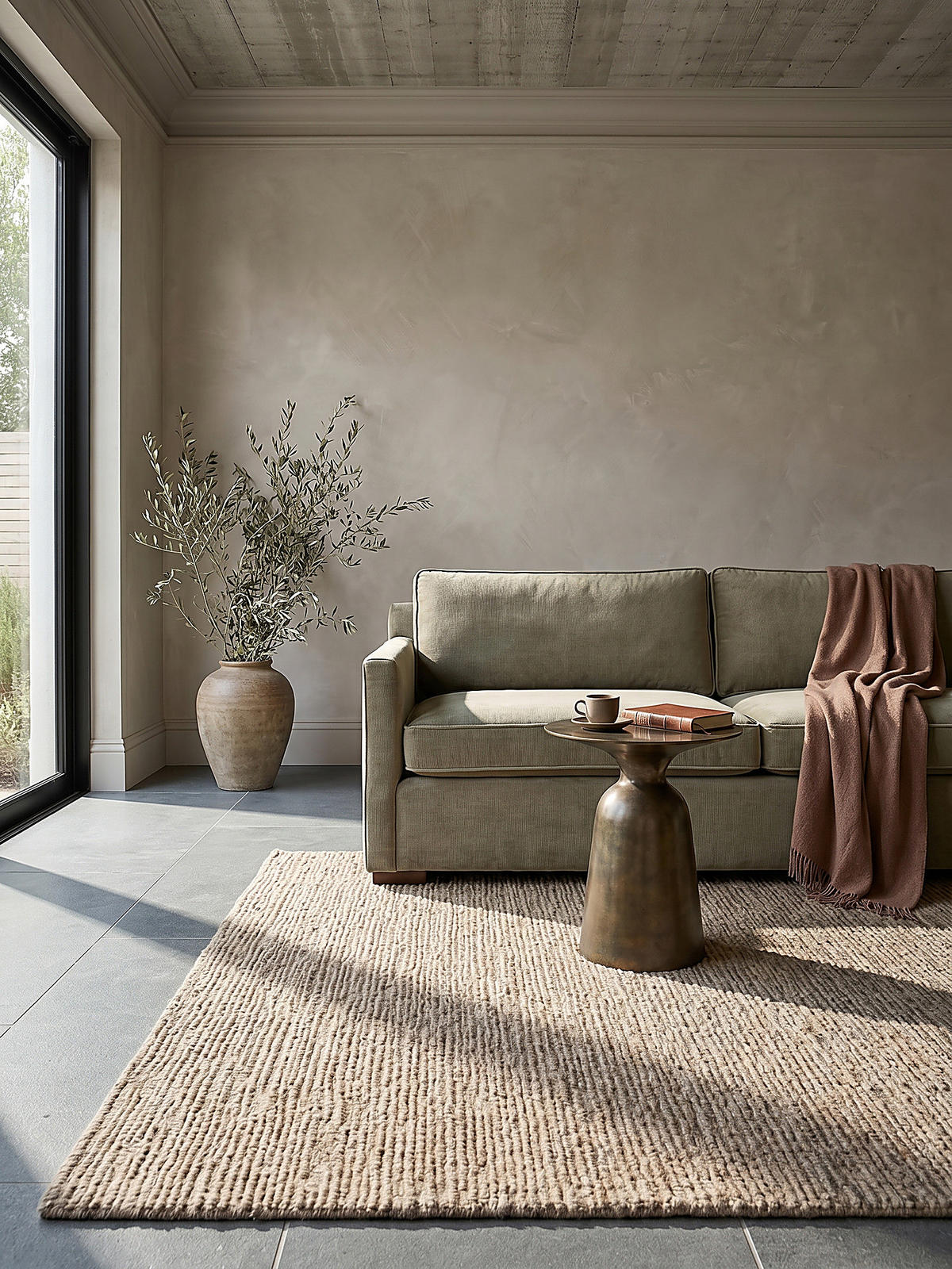 WOLLTEPPICH Boucle, Unifarben, Strapazierfähig, natürlich & pflegeleicht Natur Rechteckig 200x290 - Beige, Textil (290/200cm) - KADIMA DESIGN