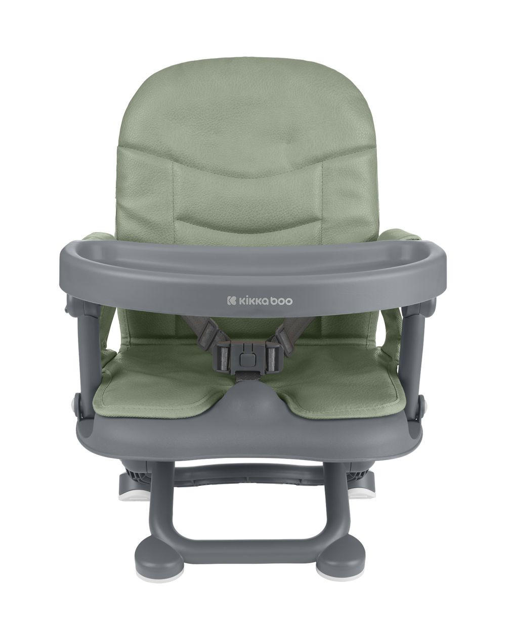 HOCHSTUHL Pappo Booster dunkelgrün Booster, Tisch, klappbar, Sicherheitsgurt - Grün, Kunststoff (43/51/37cm) - Kikka boo