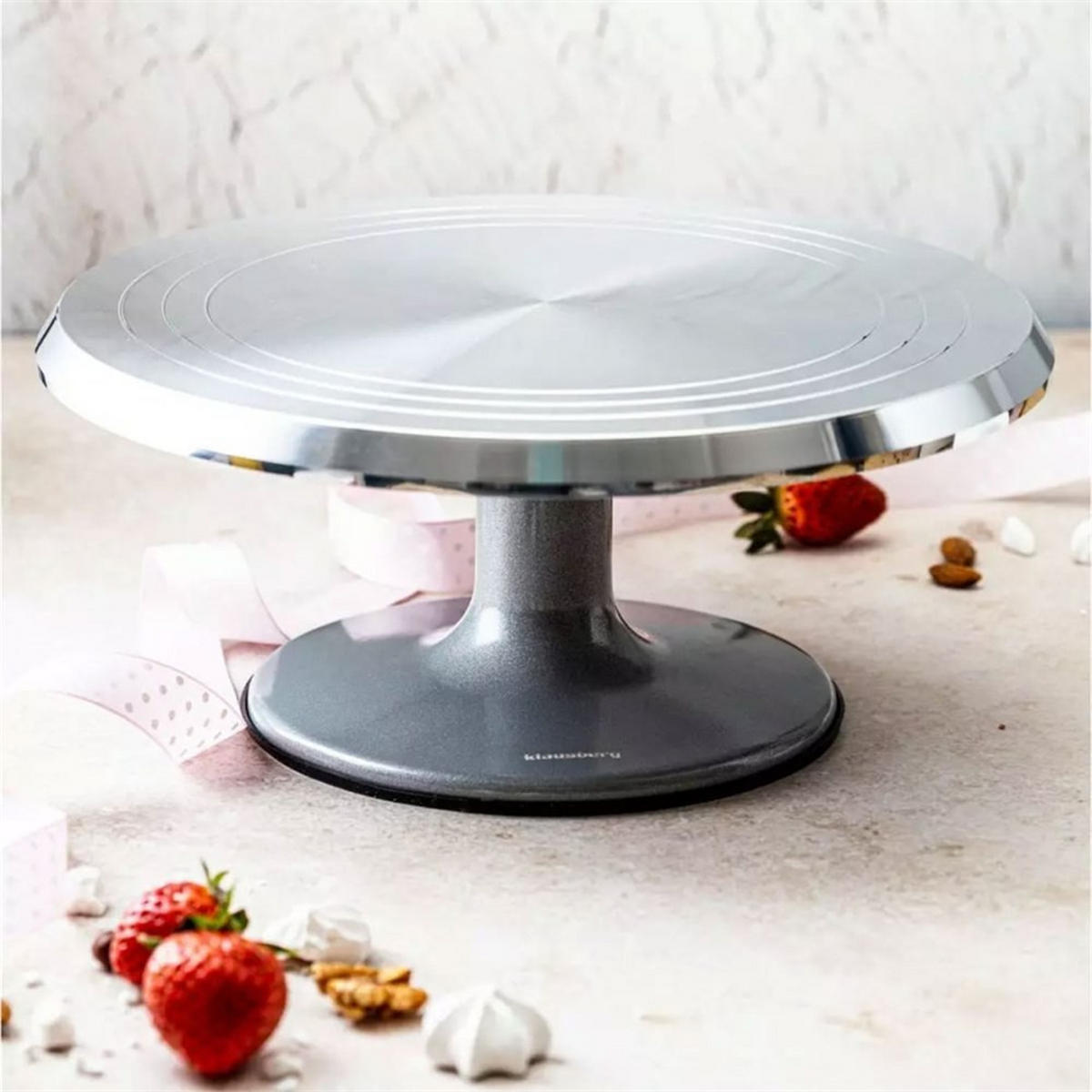 ETAGERE Silber 25.5/25.5/13.5 cm KB7771 - Silberfarben, Metall (25.5/13.5cm) - Klausberg 